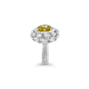 Green-Yellow Diamond Ring