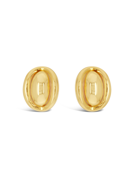 Gold Bombe Estate Earrings