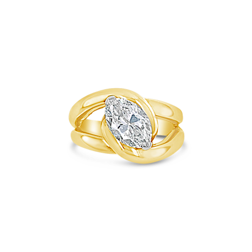 Marquise Diamond Estate Ring