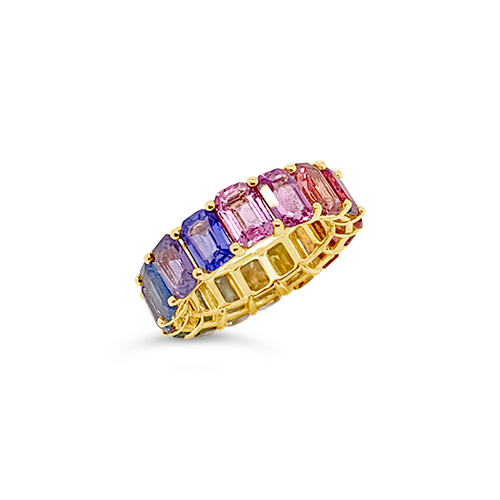 Multi-colored Sapphire Ring