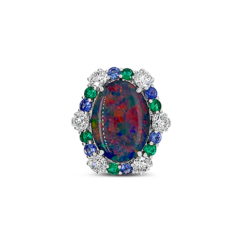 Black Opal Ring