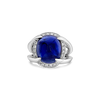 Cabochon Sapphire & Diamond Ring
