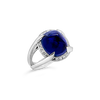 Cabochon Sapphire & Diamond Ring