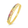 Multi-color Sapphire Bangle Bracelet