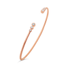 Rose Gold & Diamond Bangle Bracelet