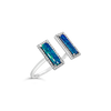 Opal & Diamond Open Ring