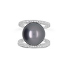 Tahitian Pearl & Diamond Ring