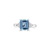 Aquamarine & Diamond Ring