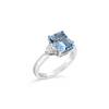 Aquamarine & Diamond Ring