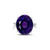 Purple Sapphire & Diamond Ring