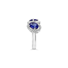 Double Tanzanite & Diamond Ring