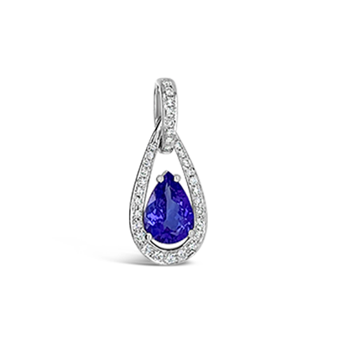 Tanzanite & Diamond Pendant