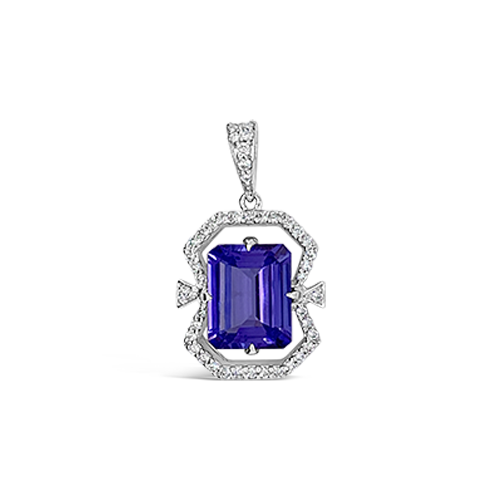 Tanzanite & Diamond Pendant