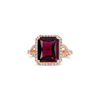 Garnet & Diamond Ring