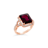 Garnet & Diamond Ring