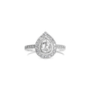 Pear Shaped Diamond Engagement Ring