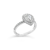 Pear Shaped Diamond Engagement Ring