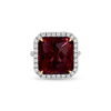Rubellite & Diamond Ring