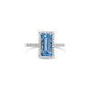 Aquamarine & Diamond Ring