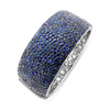 Blue Sapphire Bangle Bracelet
