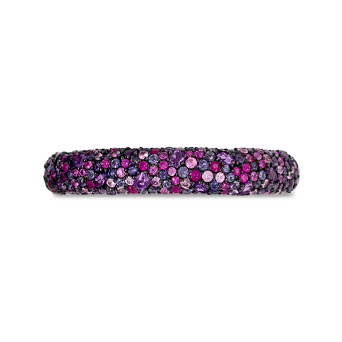 Amethyst, Iolite & Sapphire Bangle Bracelet