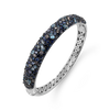 Sapphire & Blue Topaz Bangle Bracelet