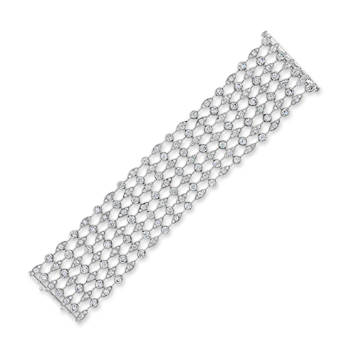 Wide Diamond Bracelet