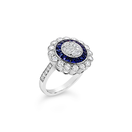 Sapphire & Diamond Ring