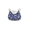 Sapphire & Diamond Scoop Ring