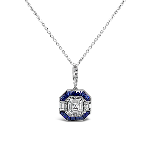 Sapphire & Diamond Pendant