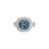 Aquamarine & Diamond Ring