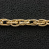 Double Twist & Plain Oval Link Chain
