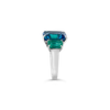 London Blue Topaz & Emerald Ring