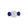 Sapphire & Diamond Engagement Ring