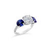 Sapphire & Diamond Engagement Ring
