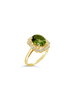 Peridot & Diamond Ring