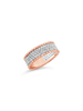 Diamond & Rose Gold Band Ring