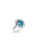 Paraiba & Diamond Ring