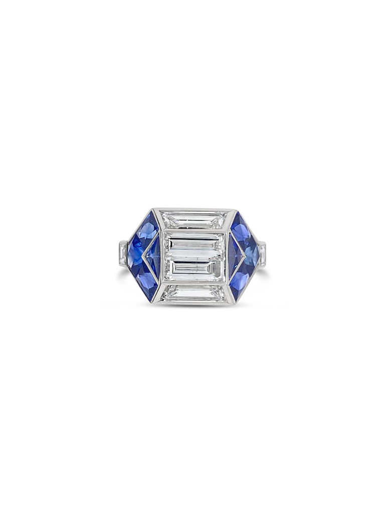 Sapphire & Diamond Ring