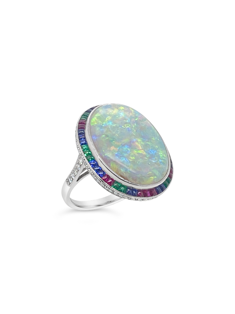 Statement Opal Ring