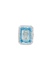 Aquamarine & Diamond Ring