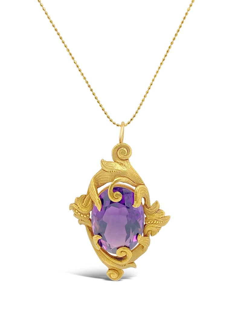 Antique Amethyst Pendant