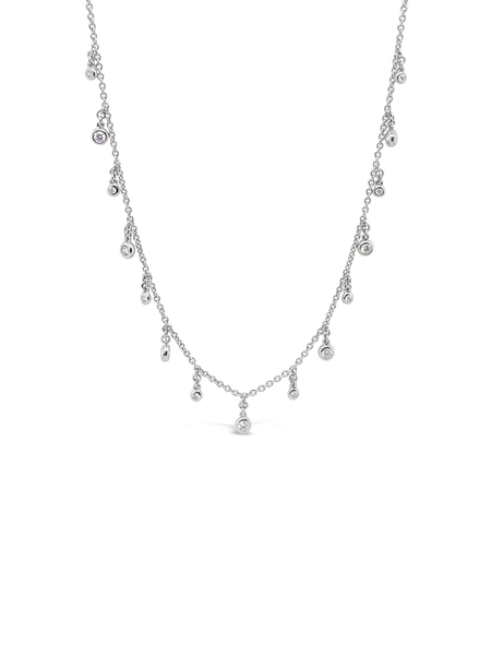 Diamond Charm Choker Necklace