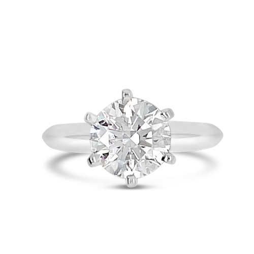 Six Prong Solitaire Diamond RIng