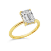 Emerald cut Diamond Engagement Ring