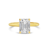 Emerald cut Diamond Engagement Ring