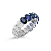 Sapphire & Diamond Eternity Band