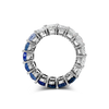 Sapphire & Diamond Eternity Band