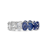 Sapphire & Diamond Eternity Band