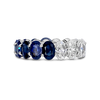 Sapphire & Diamond Eternity Band